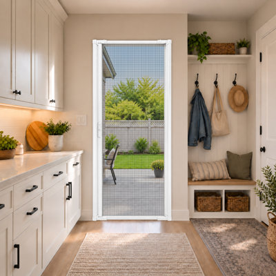 Double porte escamotable en aluminium