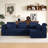 L Shape Modular Sectional Sofa-1009309104