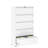 Lockable 5 Drawer Metal Filing Cabinet, White Home Office Cabinet With Ample Storage Lateral File Locking For Use-120659656