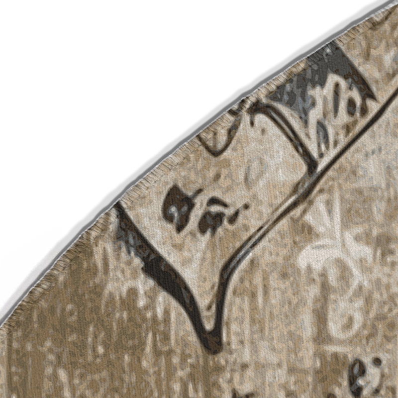 Tapis intérieur et extérieur à mosaïque éternelle, Rond 5 pi