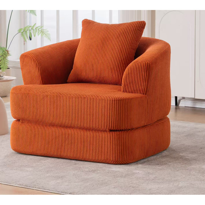 Fauteuil inclinable pliable, Orange