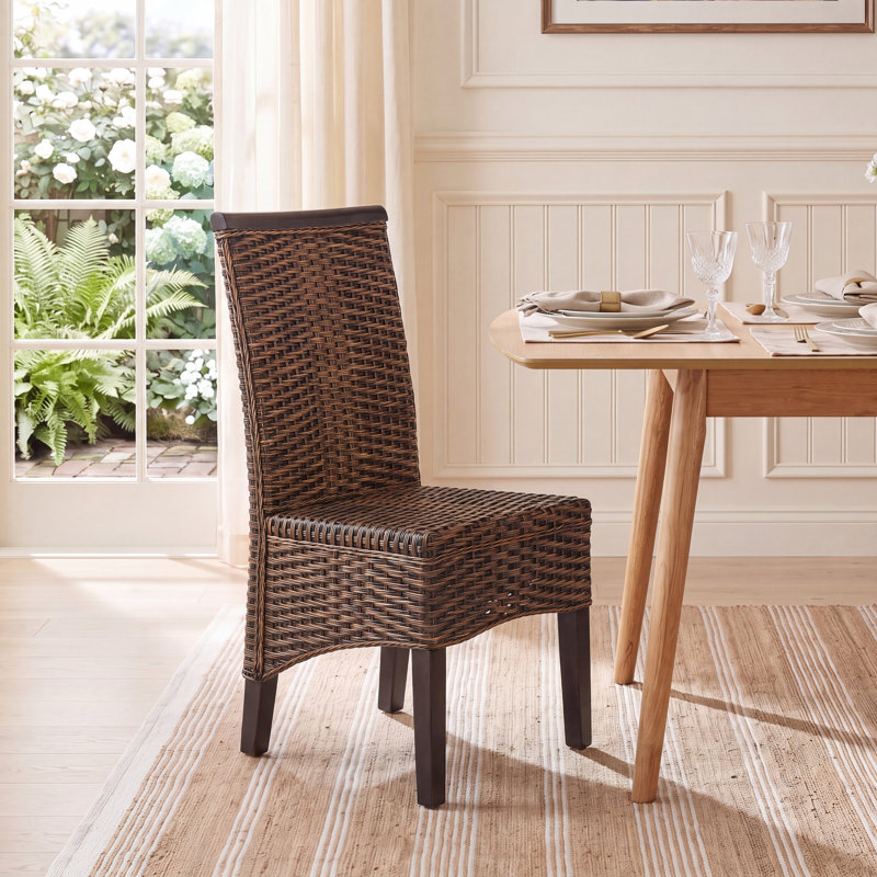 18.8'' H Pine Side Chair, Multi Brown