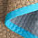 Auckland Bamboo Natural/Turquoise Area Rug