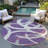 Aloura Purple Washable Indoor-Outdoor Rug - -9570994
