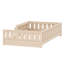 Lit plateforme simple en bois massif avec garde-corps et tablettes de rangement pour enfants, naturel-1708667627-1708667624