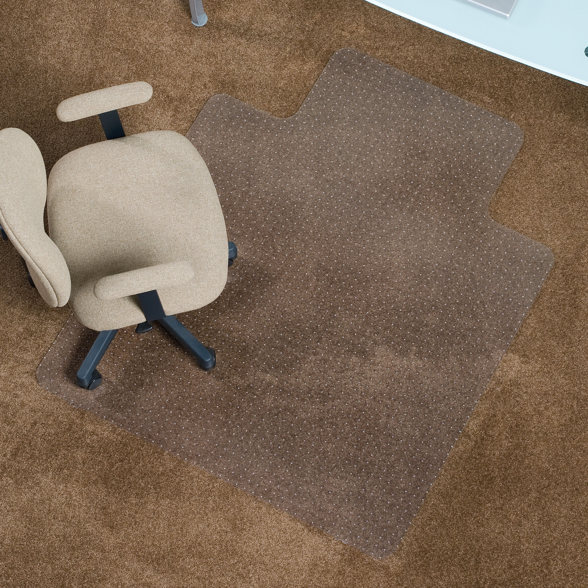 EverLife Light Use Chair Mat for Flat to Low Pile Carpet by ES