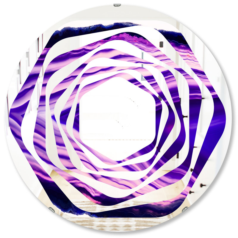 Miroir mural Geode 4 Whirl, 31,5 po x 31,5 po