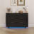 Modern Fluted 6 Drawer Dresser, Curved Wood Chest with Gold Handles, Wide Storage Cabinet for Bedroom & Living Room-1989222421