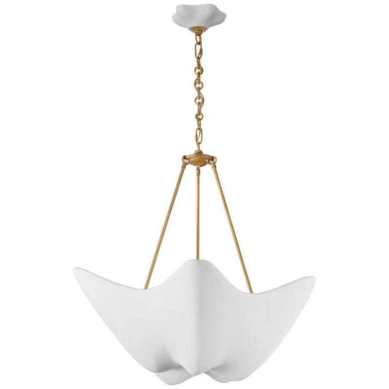 AERIN Cosima Medium Chandelier, Hand-Rubbed Antique Brass