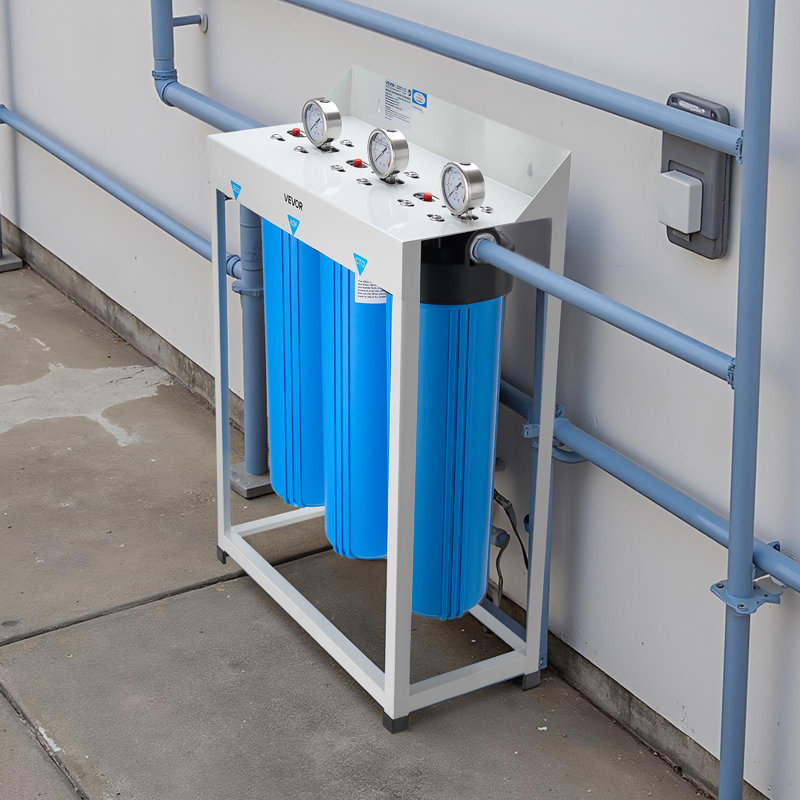 3-Stage Whole House Water Filter System 4.5" x 20" KDF Heavy Metal Removal