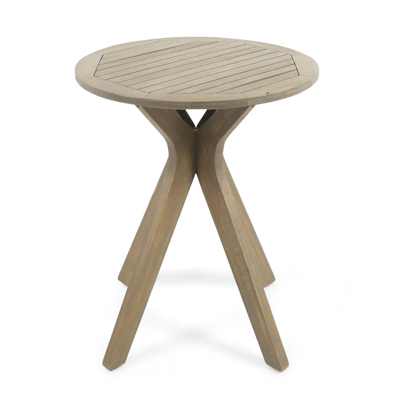 Acacia Wood Coffee Table, Gray
