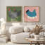 Abstrait, art mural mignon, ferme de poule, affiche, minimaliste, moderne, boho, art mural, salon-102833245-102833246