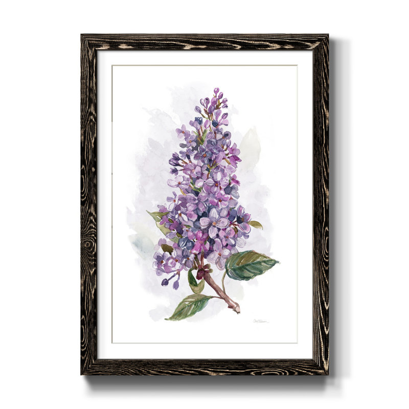 Awash In Lilac I - impression, Noir, H 37,5 po x l 27,5 po x P 1,5 po