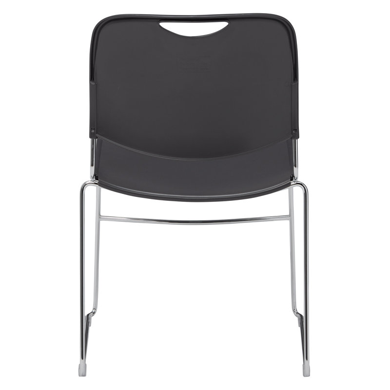 NPS 8500 Series Ultra-Compact Stackable Chair with Transport Dolly, Gunmetal