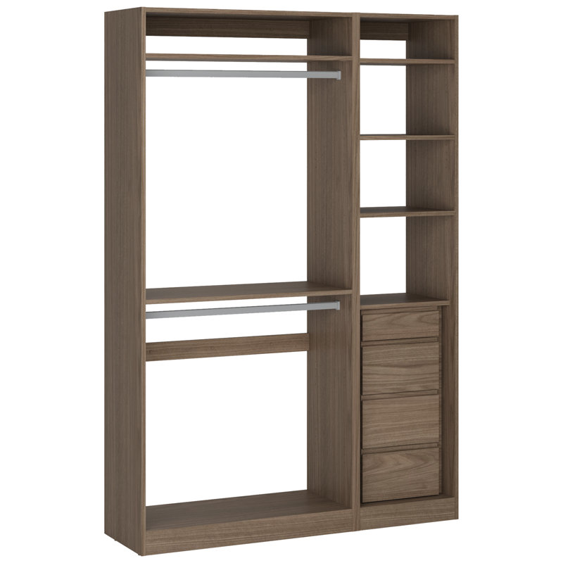 Système d'organisation 56 7/8 po, Brun
