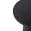 Table d'appoint ronde noire 22 po x 22 po x 25,5 po avec base en piédestal - Magnésium fabriqué pour une utilisation polyvalente, comme une table de chevet, un vestibule, un support à plante ou un ajout de salon dans une table polyvalente, élément