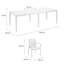 Amaijah 10 - Person Patio Dining Set with Rectangular Table-935391059