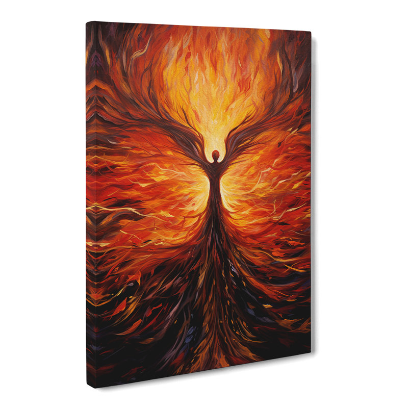 Phoenix Expressionism No.2 - Wrapped Canvas Print, 60cm H x 40cm W x 3cm D