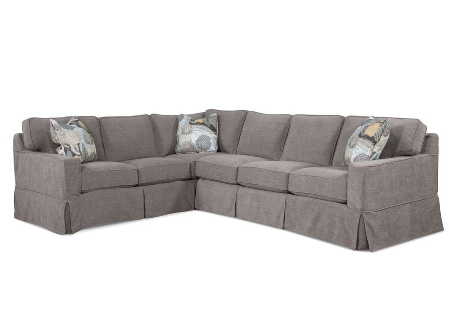 Ellora Upholstered L-Shaped Sectional, Eggshell Crypton Performance; 0884-93, Left Hand Facing