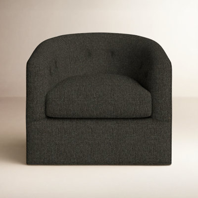 Midori Upholstered Swivel Barrel Chair