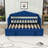 Twin Size Velvet Daybed with Twin Trundle, Charging Station