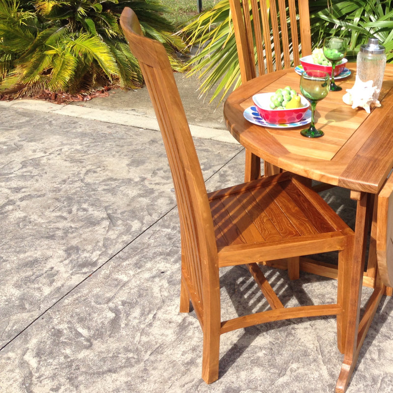 Clea Outdoor Teak Dining Side Chair