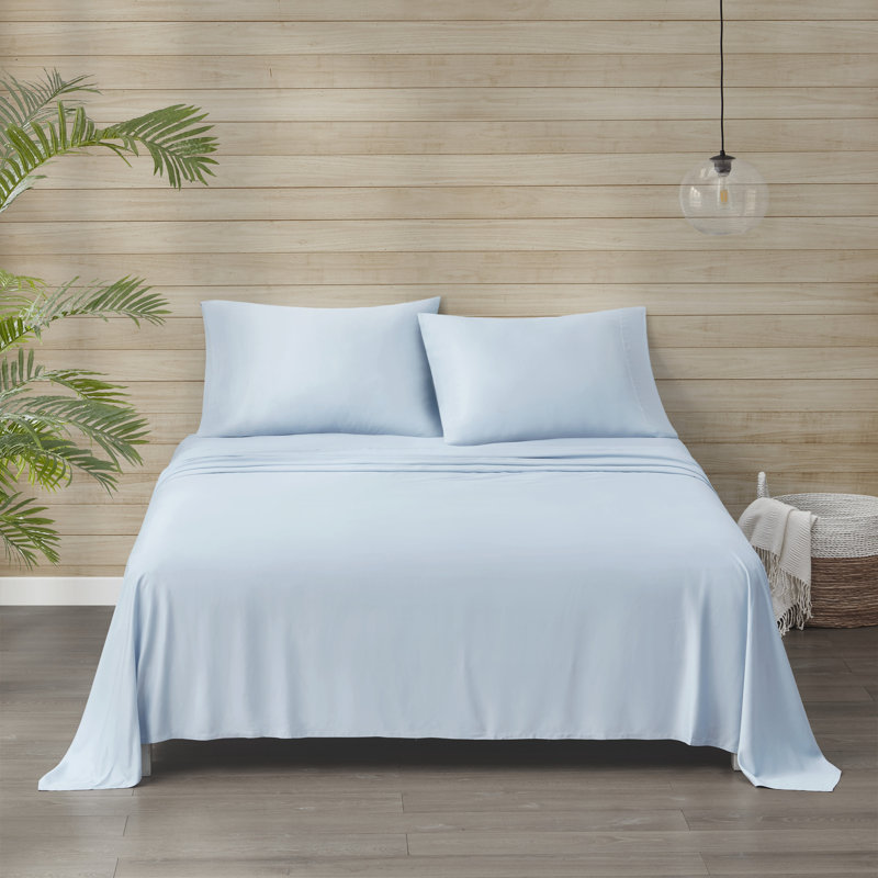 Ensemble de draps Tencel, Bleu, Complète