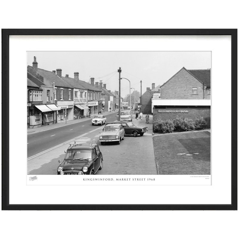 Kingswinford, Market Street 1968 - Single Picture Frame Print, 60cm H x 80cm W x 2.3cm D