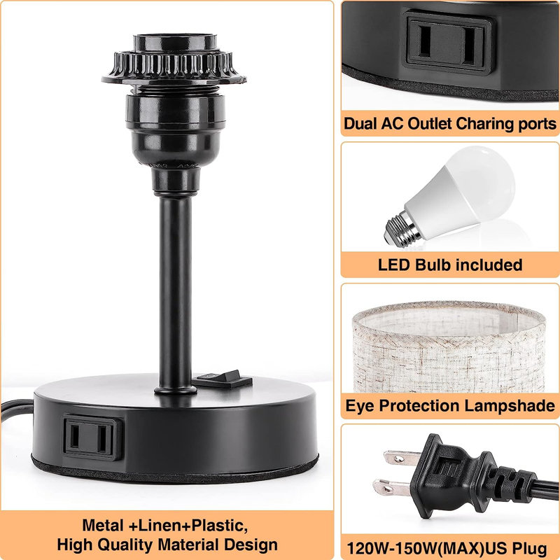Metal USB Table Lamp