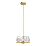 Gatsby 4 - Light Shaded Classic/Traditional Chandelier with Crystal Accents