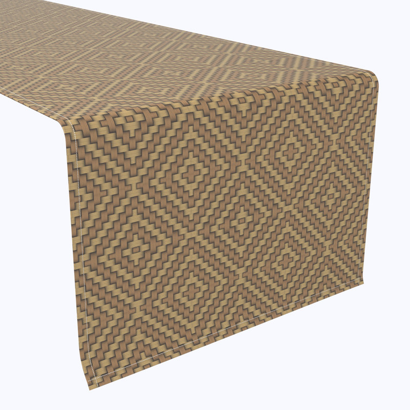 Wall Street Geometric Table Runner, 108" x 14"