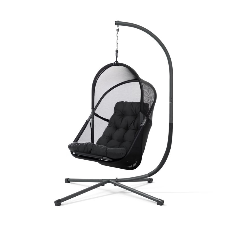 Balancelle moderne 28,4 po, noir, Noir