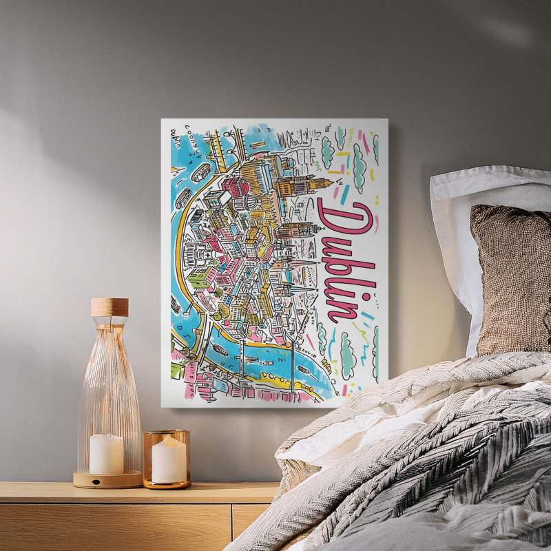 Dipasquale 1 Piece Wrapped Canvas Wall Art Set, 9x12