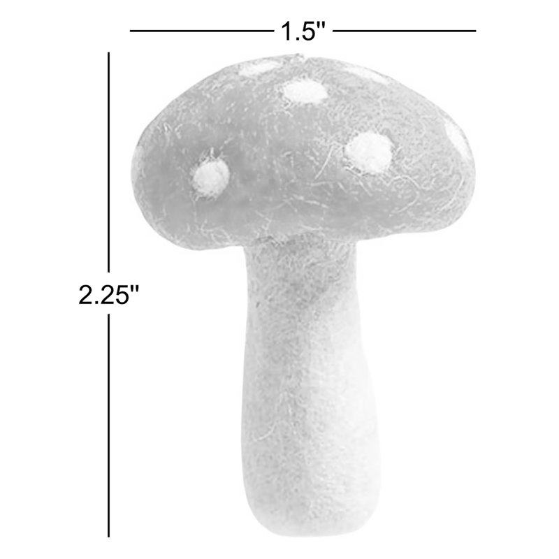 Felted Festive 2.25'' Handmade 100% Wool Plants & Flowers Shatterproof Hanging Figurine Ornament