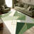 Green & Gold Geometric Marble carpet-easy to clean, machine-washable, soft and comfortable; suitable for door mats, kitchens, living rooms, bedrooms, corridors, and laundry areas. Easy to clean, durable carpet for home decoration.-129450858
