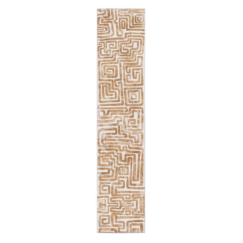 Geometric Indoor Rug, Runner 2'9" x 12'