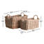 Normandy Handmade Seagrass Decorative Basket Set