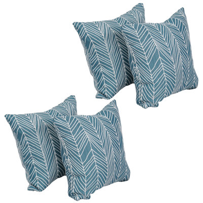 Ensemble de 4 coussins décoratifs en jacquard 48 po x 17 po