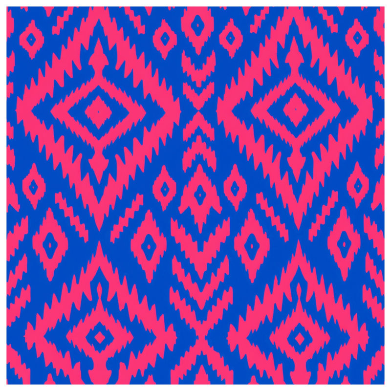 Blue Ikat Double Sided Throw Pillows, 20 x 20 inches