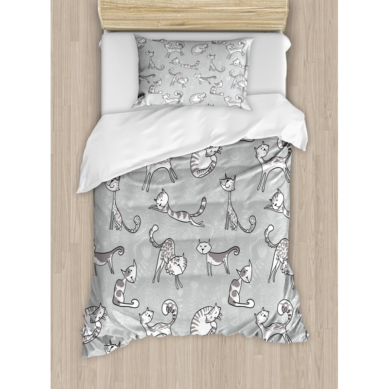 Modern & Contemporary Paisley Duvet Cover, Twin