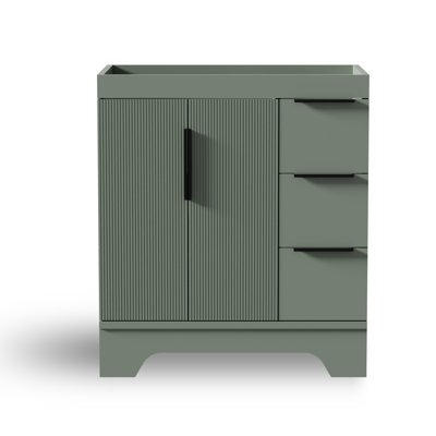 30" Single Bathroom Vanity Cabinet Base Only, Sink Top Not Included