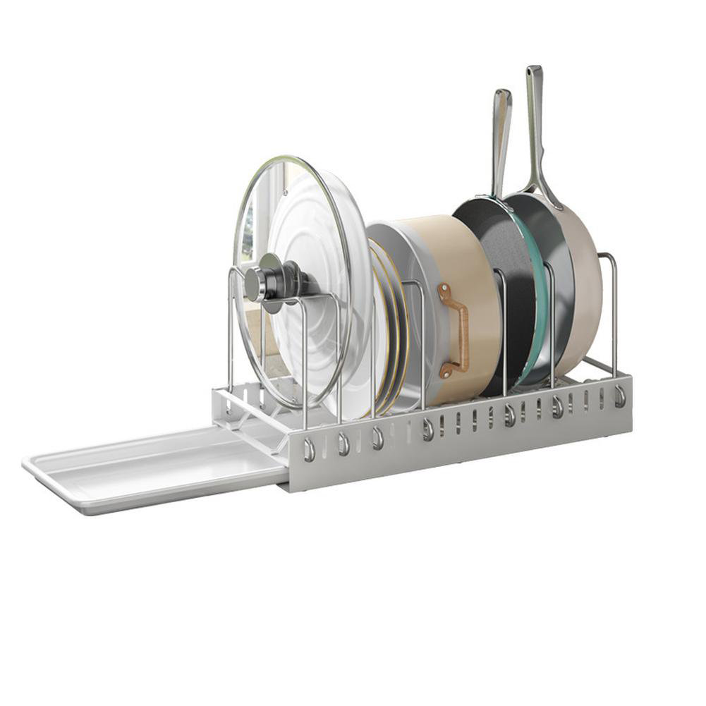 Espiron Optimum Pot Pan Organizer For Kitchen Cabinet, Pull Out Pan ...