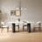 71" Modern Oval Dining Table Set With 6 Dining Chairs-518950821