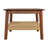 Calais 48" W Solid Wood Coffee Table with Woven Shelf