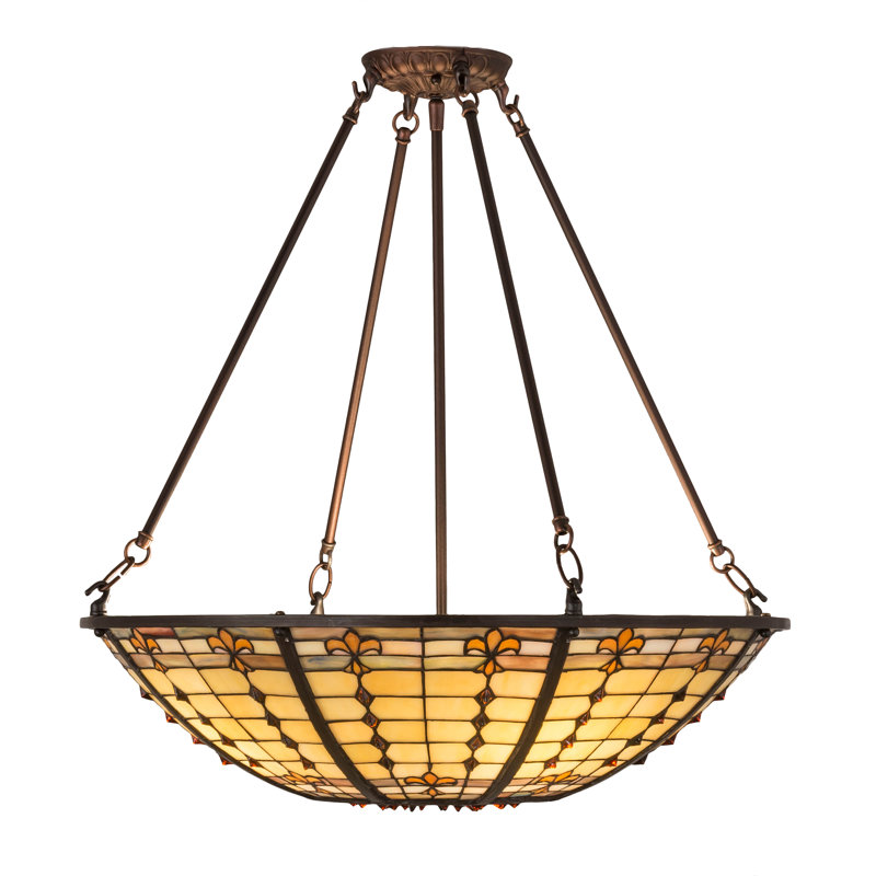 Plafonnier semi-encastré l 24 po Fleur-De-Lite