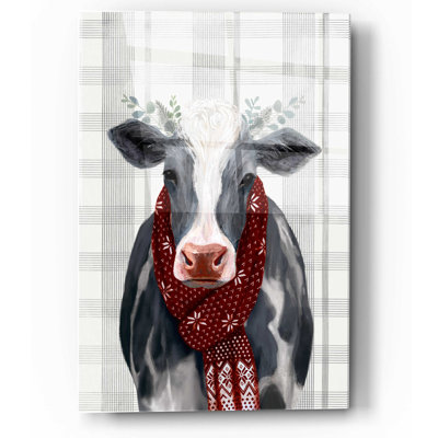 " Yuletide Cow II " by Victoria Borges