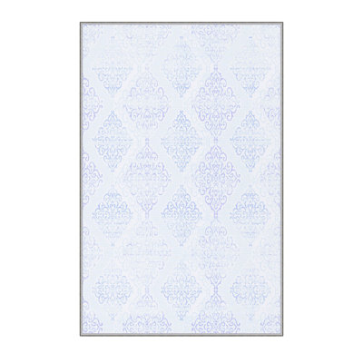 Stylish Hall Carpet (3.3 x 6.6 ft), 100% Polyester, 0.3 in Pile Height | Antibacterial, PVC Non-Slip Underside | 3D Digital Printing, Machine Washable | Perfect for Entryways & Living Spaces, Durable & Easy Care
