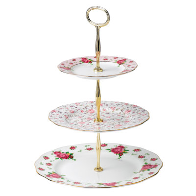 Royal Albert, New Country Roses White - 3 Tier Cake Stand