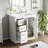 Bathroom Vanity With Ceramic Sink, Wood Frame Bathroom Storage Cabinet With Drawers And Soft Closing Doors-976585288