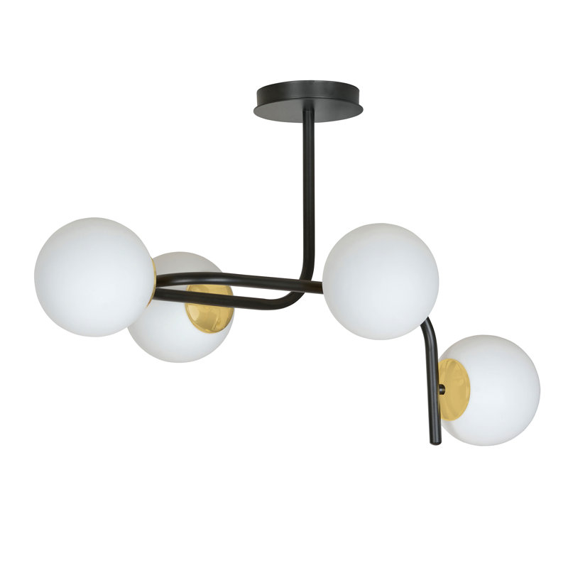 Gaiser 4 - Light Unique/Statement Pendant, Black